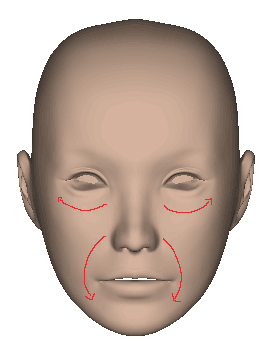 ポリゴン顔作り